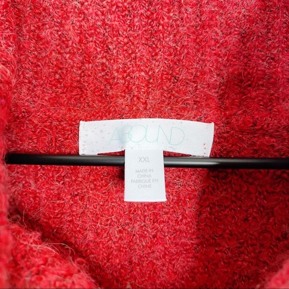 Abound Color Block Striped Mockneck Cozy Sweater XXL - Picture 7 of 7